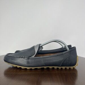 Born Axona Loafer Shoes Women's 9.5M Black Leather Driving Mocs Sip On Moc Toe